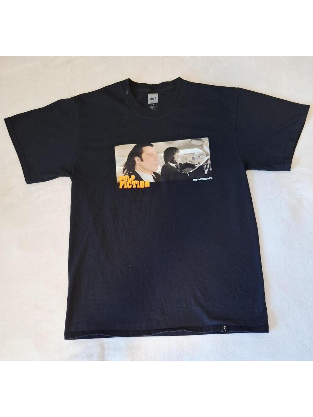 Huf Pulp Fiction "They Call It a Royale with Cheese" Tee Shirt Men - Size M EUC